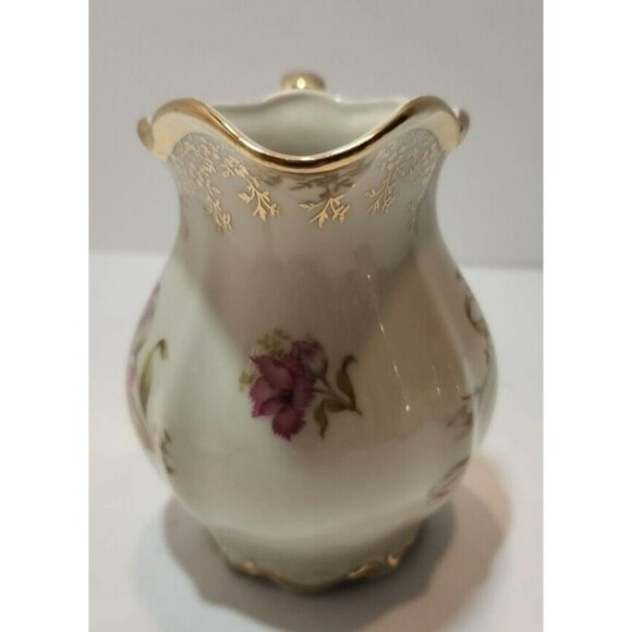 Vtg Mitterteich Bavaria Tea Set 1930's - 1940's Pink Floral w/ Gold Details Trim - Picture 16 of 16